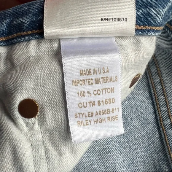 Agolde Riley High Rise Straight Crop Jeans Size 27 - Picture 10 of 16